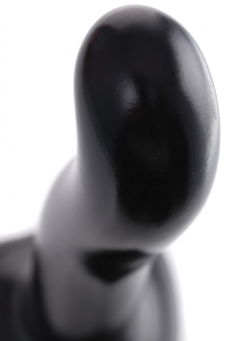 Черный стимулятор для пар P G-Spot Dildo Size L - 19 см. - Strap-on-me - в Нижневартовске купить с доставкой