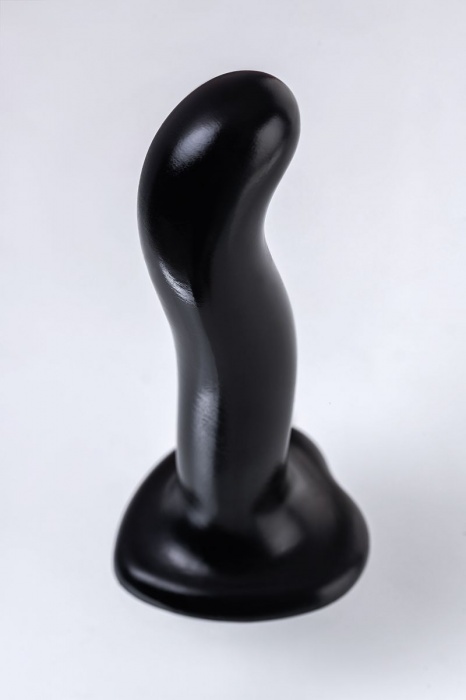 Черный стимулятор для пар P G-Spot Dildo Size L - 19 см. - Strap-on-me - в Нижневартовске купить с доставкой