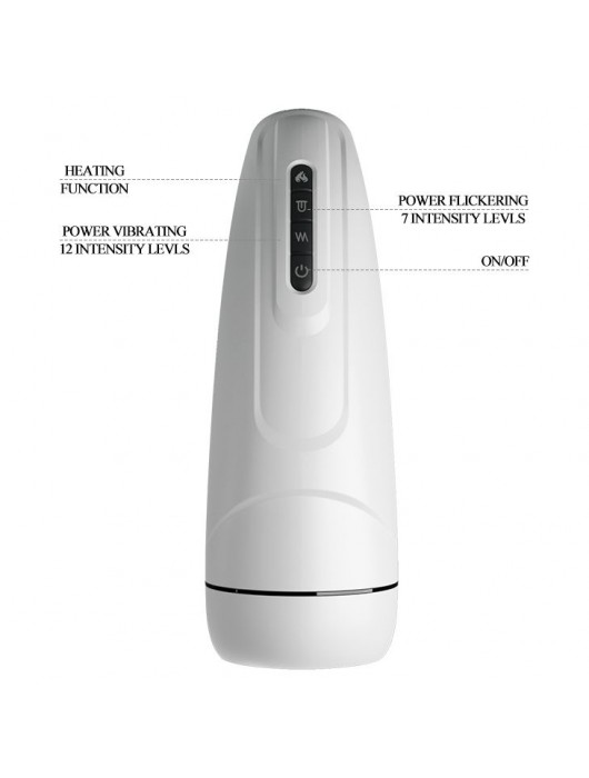 Вибромастурбатор Marissa с функцией нагрева и подвижным язычком - Baile - в Нижневартовске купить с доставкой