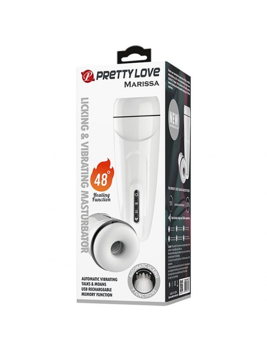 Вибромастурбатор Marissa с функцией нагрева и подвижным язычком - Baile - в Нижневартовске купить с доставкой