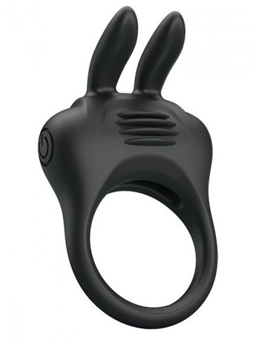 Черное эрекционное кольцо с вибрацией Davion - Baile - в Нижневартовске купить с доставкой