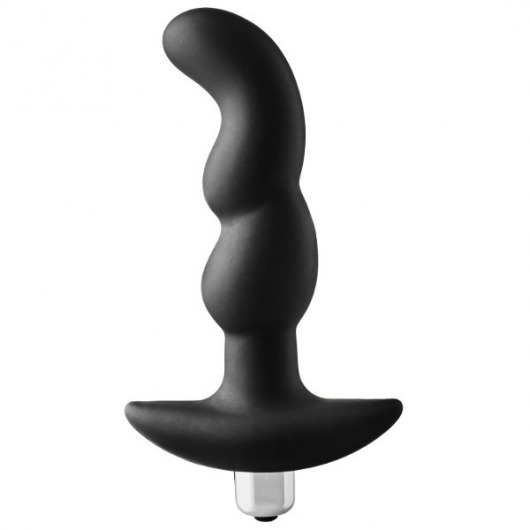 Черная вибропробка для простаты FantASStic Vibrating Prostate Plug - 14,5 см. - Dream Toys - в Нижневартовске купить с доставкой