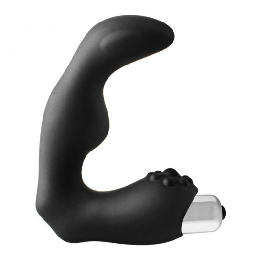 Черный вибромассажер простаты FantASStic Vibrating Prostate Massager - 11,3 см. - Dream Toys - в Нижневартовске купить с доставкой