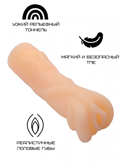 Реалистичный мастурбатор-вагина телесного цвета - Свободный ассортимент - в Нижневартовске купить с доставкой