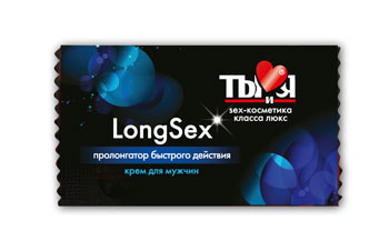 Пролонгирующий крем LongSex в одноразовой упаковке - 1,5 гр. - Биоритм - купить с доставкой в Нижневартовске