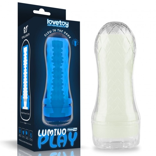 Светящийся в темноте мастурбатор Lumino Play Masturbator Ribbed - Lovetoy - в Нижневартовске купить с доставкой