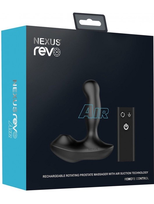 Черный вибратор-ротатор для стимуляции простаты Nexus Revo Air - Nexus Range - в Нижневартовске купить с доставкой