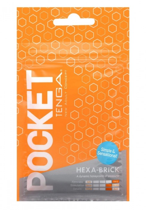 Карманный мастурбатор HEXA-BRICK - Tenga - в Нижневартовске купить с доставкой
