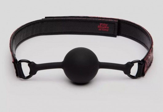 Кляп-шар на двусторонних ремешках Reversible Silicone Ball Gag - Fifty Shades of Grey - купить с доставкой в Нижневартовске