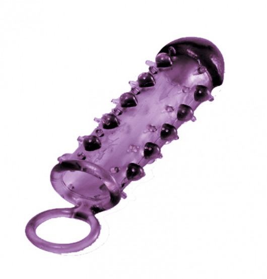 Закрытая фиолетовая насадка с пупырышками SAMURAI PENIS SLEEVE PURPLE - 14,5 см. - NMC - в Нижневартовске купить с доставкой