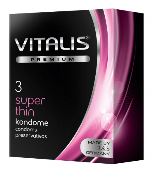Ультратонкие презервативы VITALIS PREMIUM super thin - 3 шт. - Vitalis - купить с доставкой в Нижневартовске