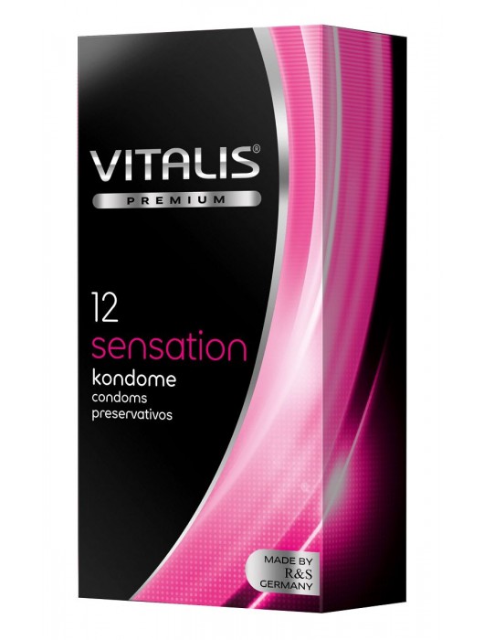 Презервативы VITALIS PREMIUM sensation с пупырышками и кольцами - 12 шт. - Vitalis - купить с доставкой в Нижневартовске