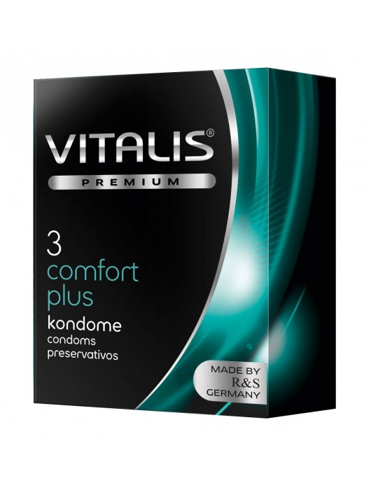 Контурные презервативы VITALIS PREMIUM comfort plus - 3 шт. - Vitalis - купить с доставкой в Нижневартовске