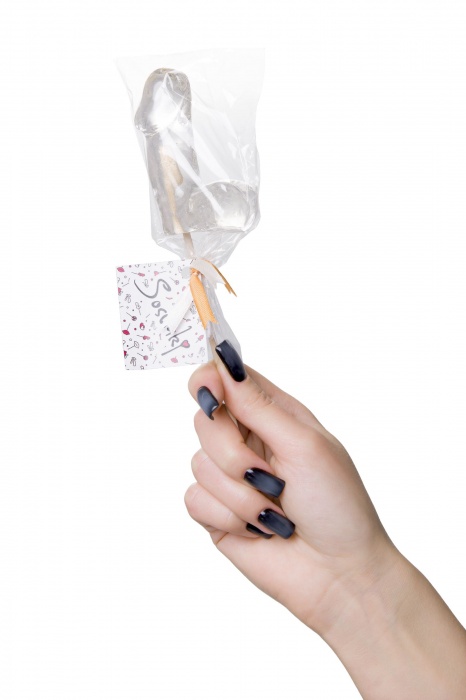 Прозрачный леденец в форме фаллоса со вкусом пина колады - Sosuчki - купить с доставкой в Нижневартовске