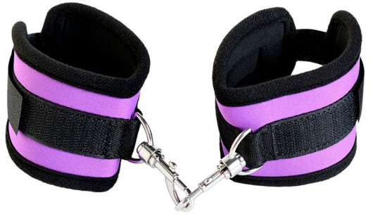 Наручники из неопрена фиолетового цвета - ToyFa - купить с доставкой в Нижневартовске