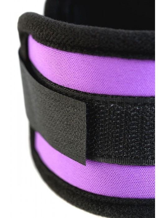 Наручники из неопрена фиолетового цвета - ToyFa - купить с доставкой в Нижневартовске