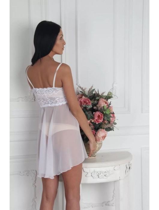 Изящная сорочка из струящегося шифона с кружевным лифом - Felisse купить с доставкой