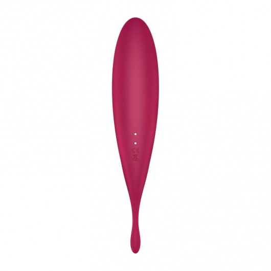 Малиновый вибромассажер Twirling Pro+ - Satisfyer
