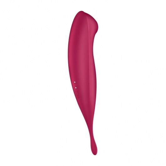 Малиновый вибромассажер Twirling Pro+ - Satisfyer