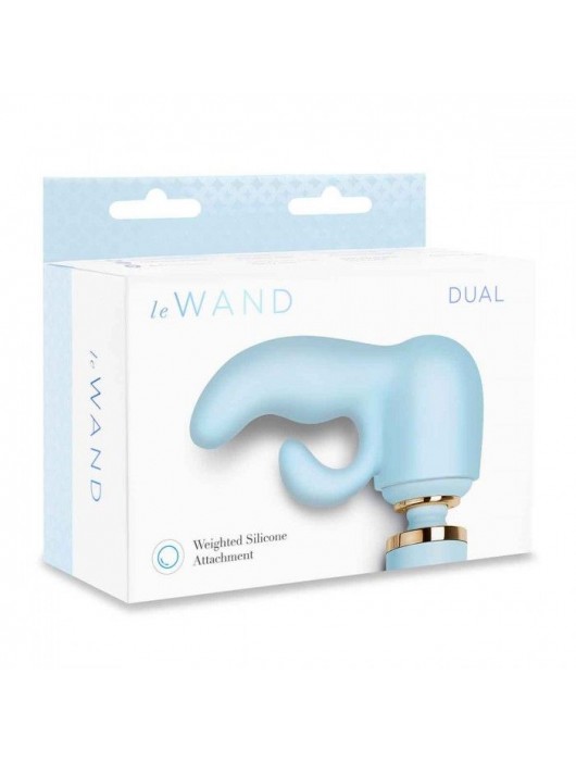 Голубая насадка Dual для вибратора Le Wand - Le Wand