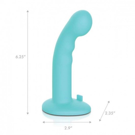 Голубая изогнутая насадка 6in Remote Control Ripple P-Spot G-Spot на черных трусиках - 16 см. - Pegasus - купить с доставкой в Нижневартовске