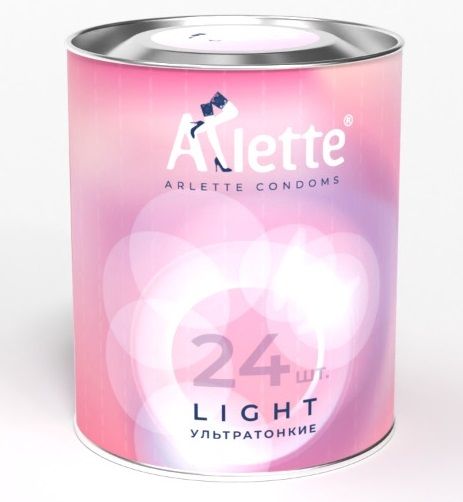 Ультратонкие презервативы Arlette Light - 24 шт. - Arlette - купить с доставкой в Нижневартовске