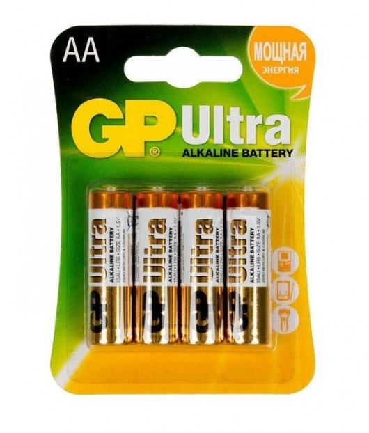 Батарейки алкалиновые GP Ultra Alkaline AA/LR6 - 4 шт. - Элементы питания - купить с доставкой в Нижневартовске