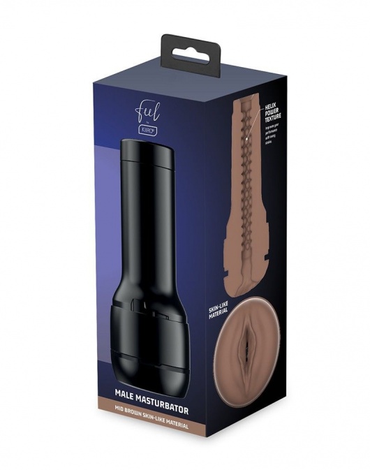 Коричневый мастурбатор-вагина Feel Stroker - Kiiroo - в Нижневартовске купить с доставкой