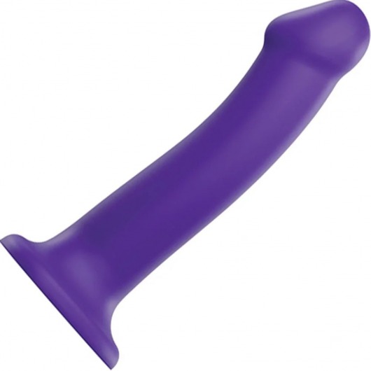 Фиолетовый фаллоимитатор-насадка Strap-On-Me Dildo Dual Density size L - 19 см. - Strap-on-me - купить с доставкой в Нижневартовске