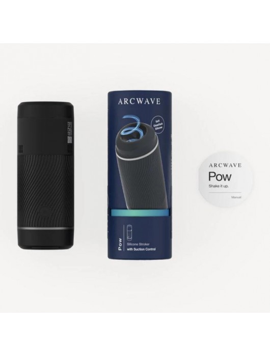 Черный мастурбатор с контролем всасывания Arcwave Pow Stroker - Arcwave - в Нижневартовске купить с доставкой