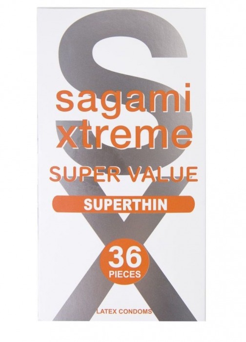 Ультратонкие презервативы Sagami Xtreme Superthin - 36 шт. - Sagami - купить с доставкой в Нижневартовске