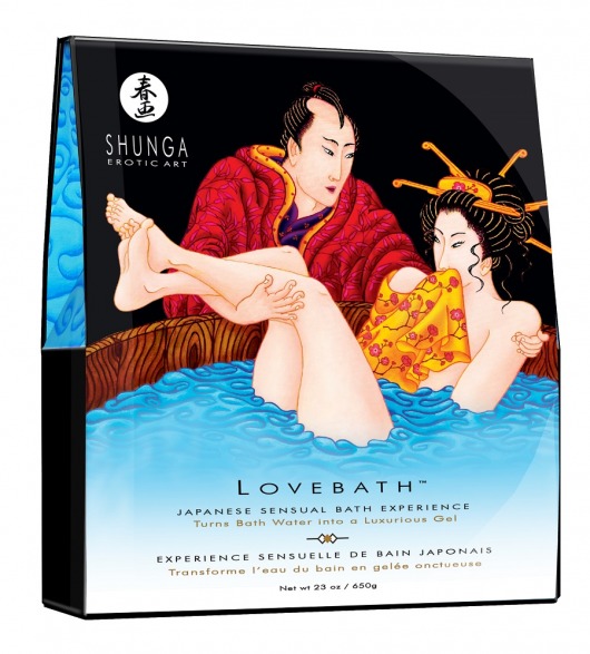 Соль для ванны Lovebath Ocean temptation, превращающая воду в гель - 650 гр. - Shunga - купить с доставкой в Нижневартовске