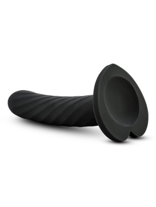 Черный анальный фаллоимитатор Twist Medium - 14 см. - Blush Novelties