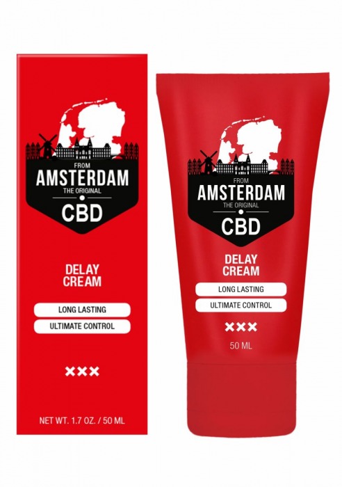 Крем-пролонгатор CBD from Amsterdam Delay Cream - 50 мл. - Shots Media BV - купить с доставкой в Нижневартовске