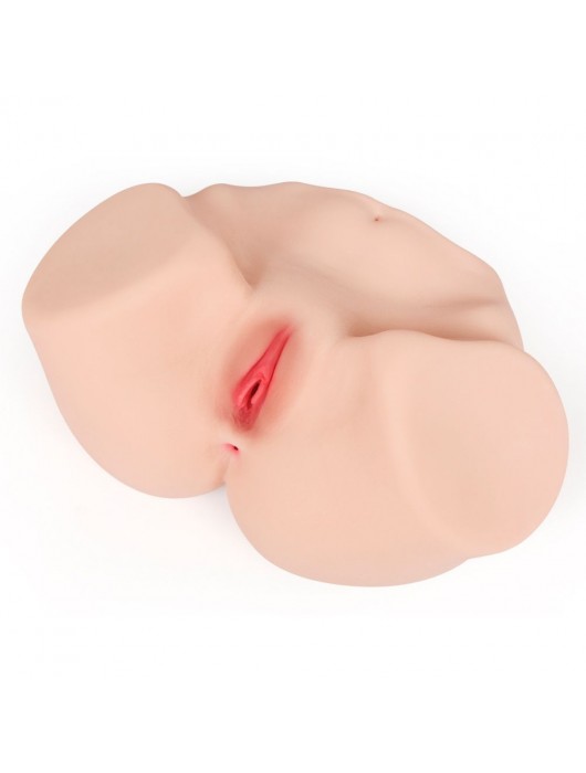 Телесный мастурбатор-полуторс Maria Onehole Real Vagina с двойным слоем материала - KOKOS - в Нижневартовске купить с доставкой