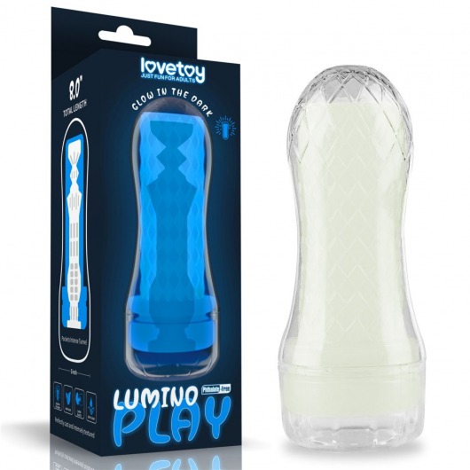 Светящийся в темноте мастурбатор Lumino Play Masturbator Pocketed - Lovetoy - в Нижневартовске купить с доставкой