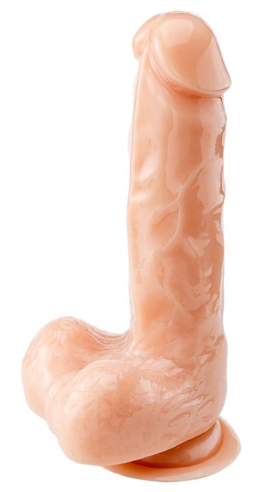 Телесный реалистичный фаллоимитатор - 18 см. - Devi купить с доставкой в интернет-магазине Orgasmix в Нижневартовске Телесный реалистичный фаллоимитатор - 18 см. - Devi