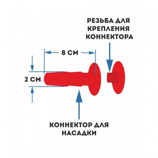 Женский страпон с 2 насадками «Двойной удар» - размер М-ХХL - Sitabella - купить с доставкой в Нижневартовске