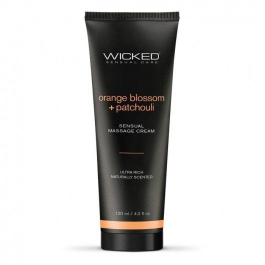 Массажный легкий крем WICKED Orange Blossom plus Patchouli - 120 мл. - Wicked - купить с доставкой в Нижневартовске