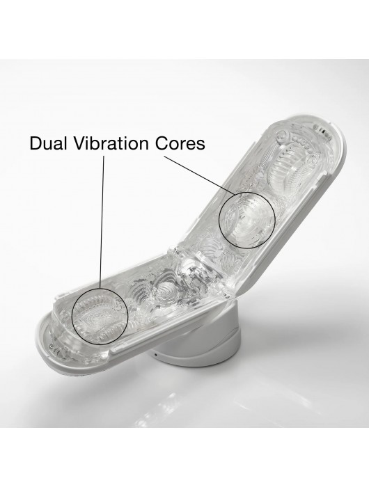 Белый мастурбатор Tenga Flip Zero Gravity с вибрацией - Tenga - в Нижневартовске купить с доставкой