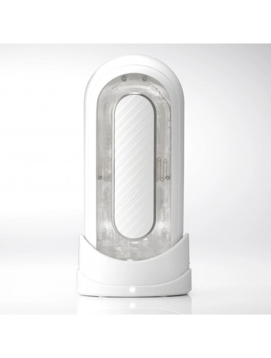 Белый мастурбатор Tenga Flip Zero Gravity с вибрацией - Tenga - в Нижневартовске купить с доставкой