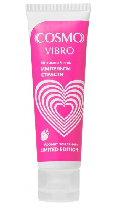 Возбуждающий гель на водно-силиконовой основе Cosmo Vibro с ароматом земляники - 50 гр. - Биоритм - купить с доставкой в Нижневартовске