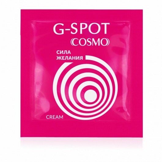 Стимулирующий интимный крем для женщин Cosmo G-spot - 2 гр. - Биоритм - купить с доставкой в Нижневартовске