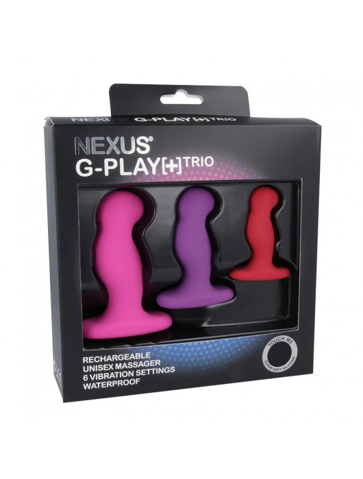 Набор из 3 цветных вибровтулок Nexus G-Play+ Trio - Nexus Range