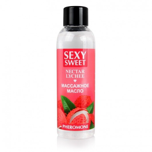 Массажное масло Sexy Sweet Nectar Lychee с феромонами и ароматом личи - 75 мл. - Биоритм - купить с доставкой в Нижневартовске