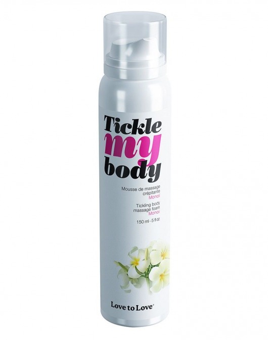 Массажная хрустящая пенка Tickle My Body Monoi с ароматом моной - 150 мл. - Love to Love - купить с доставкой в Нижневартовске