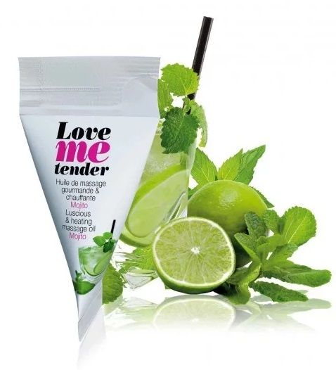 Съедобное согревающее массажное масло Love Me Tender Mojito с ароматом мохито - 10 мл. - Love to Love - купить с доставкой в Нижневартовске