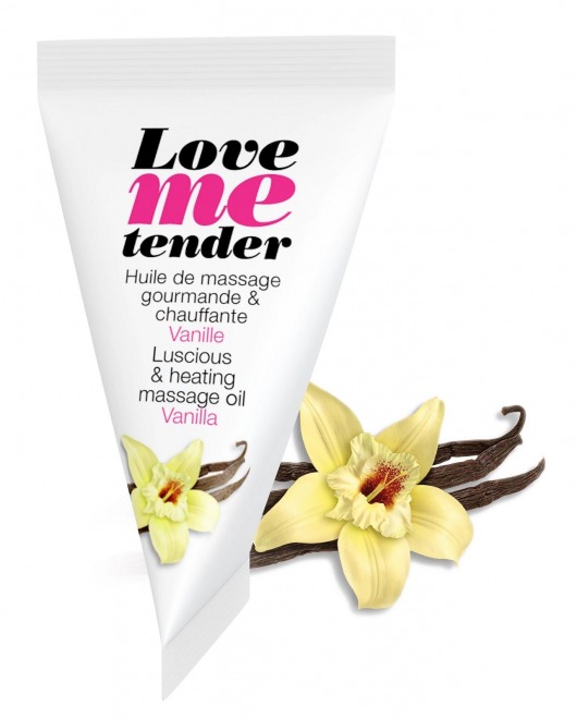 Съедобное согревающее массажное масло Love Me Tender Vanilla с ароматом ванили - 10 мл. - Love to Love - купить с доставкой в Нижневартовске