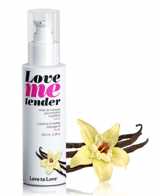 Съедобное согревающее массажное масло Love Me Tender Vanilla с ароматом ванили - 100 мл. - Love to Love - купить с доставкой в Нижневартовске