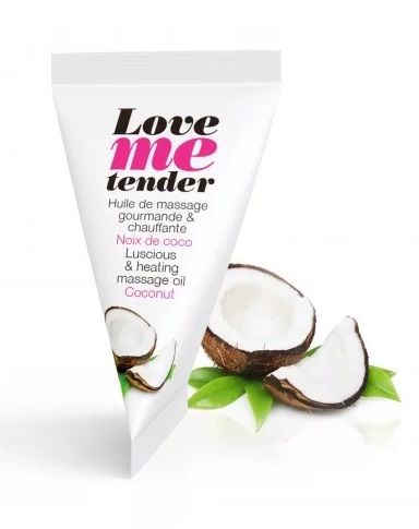 Съедобное согревающее массажное масло Love Me Tender Cocos с ароматом кокоса - 10 мл. - Love to Love - купить с доставкой в Нижневартовске